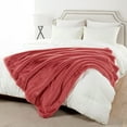 thumbnail image 6 of Home Soft Things Heavy Faux Fur Throw - Coral spice - 50" x 60", 6 of 10