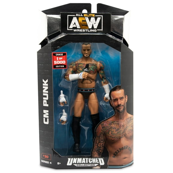 AEW Unmatched Chase Edition - 6-Inch CM Punk Figure with Accessories