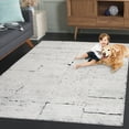 thumbnail image 3 of SAFAVIEH Kenya Handan Abstract Area Rug, Ivory/Black, 5' x 8', 3 of 11