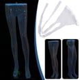thumbnail image 3 of Glow In The Dark Fishnet Stockings Stylish Party Club MeshPantyhose NEW O3X3, 3 of 8