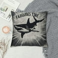 thumbnail image 2 of Leisuo Shark Pillow Cases,Decorative Pillow Cover of Adventure Pillow Cases Outdoor Indoor Square Cushion Covers for Home Sofa Couch, 2 of 5