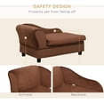 thumbnail image 5 of SAEWUD Modern Dog Couch with Hidden Storage, Small Dog Sofa Bed with 2" Soft Foam, Stylish Pet Furniture for Puppies and Small Breeds, Ideal for Living Room or Bedroom - Brown, 5 of 9