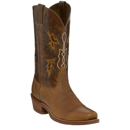 Nocona Men's 12" Vintage Western Boot Square Toe Tan 12 D(M) US