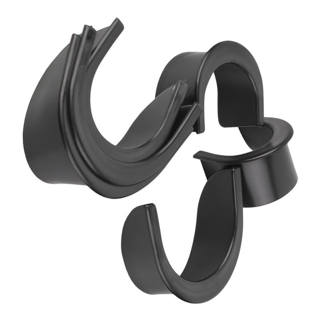 6 Pcs Pool Table Pocket Liners Replacement Rubber Hole Liners for Billiard Table with 4 Punched Corners 2 Side Black