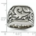 thumbnail image 6 of Edward Mirell Titanium Casted Design Signet Ring, 6 of 6