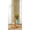 Ore International 71.5" Natural Wood Swivel Coat Rack