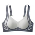 thumbnail image 1 of Women's Plus Size Wirefree Bra, Front Closure Full Coverage Comfort Support Soft Cup for Everyday Wear, 1 of 3