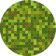 thumbnail image 1 of Ahgly Company Machine Washable Indoor Round Transitional Dark Bronze Brown Area Rugs, 5' Round, 1 of 7