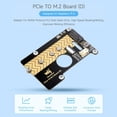 thumbnail image 3 of Placa adaptadora PCIe a M.2 para Raspberry Pi 5 con soporte NVMe, 3 of 8