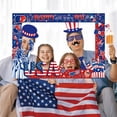 thumbnail image 4 of 4th of July Photo Booth Frame Prop, Handheld Patriotic Party Decorations for Independence Day, Funny DIY Photo Props for Summer BBQ & American Party Supplies B, 4 of 6