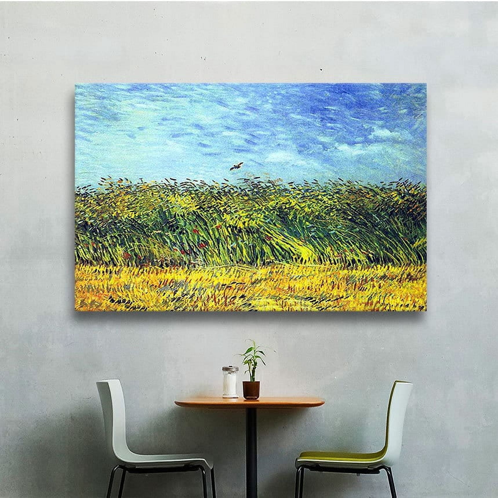 Vincent Van Gogh "Green Wheat Fields" Wrapped Canvas Art