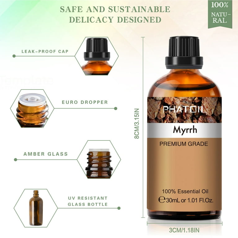 Frankincense & Myrrh Premium Fragrance Oil, 1/2 fl oz (15 mL) Dropper