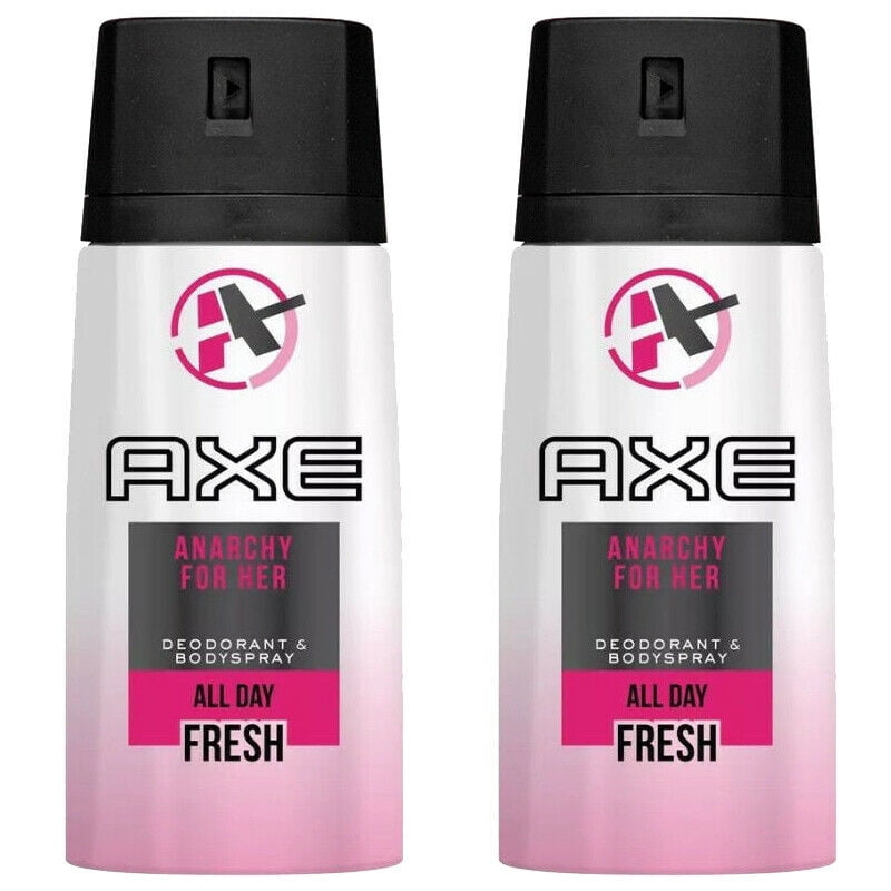2 Pack Axe Anarchy for Her Deodorant Body Spray 4 Oz