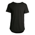 thumbnail image 6 of No Boundaries Men's Elongated T-Shirt with Short Sleeves, 2-Pack, 6 of 9