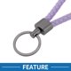thumbnail image 3 of Llavero de Coche Único Bargains Llavero Universal con Anillo para Llaves de Fob para Casa Cuero Aleación de Zinc Púrpura Claro 2 Pcs, 3 of 6
