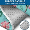 thumbnail image 4 of Pioneer Flower Floral Print Pattern Bathroom Rugs Sets 3 Piece,Toilet Cover Set,Absorbent Non Slip Bathroom Mats Sets with U-Shaped Contour Rug Toilet Rug Set, 4 of 5