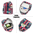 thumbnail image 5 of FORMRS Mini Backpack Purse for Women Travel Daypack Casual Shoulder Bag, Navy Blue Stripes, 5 of 7
