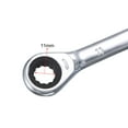 thumbnail image 4 of Double Box End Ratcheting Wrench (10x11mm) Metric 72 Teeth 12 Point Ratchet Spanner Tools, CR-V, 4 of 5