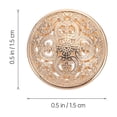 thumbnail image 2 of IDEANATEGRATE 50Ud Botones Metálicos De Aleación Retro Dorados Para Accesorios De Vestimenta Y Manualidades, 2 of 6