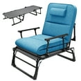 thumbnail image 4 of ABORON 3 in 1 Folding Bed Cot with Cushion & Pillow, Adjustable 6-Position Folding Lounge Chair, Portable Sleeping Cots Sofa Bed, 4 of 14