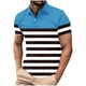 thumbnail image 1 of Mens Manga Corta Botón Abajo Camisas con Bolsillo Pulover Botón de Impresión de la Camisa de Solapa de Poliéster Cuello de Vuelta, Blusa Casual para Hombres, 1 of 3
