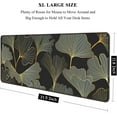 thumbnail image 2 of Desk Pad, XL Extended Large Gaming Mouse Pad 31.5 x 11.8 Inch, Waterproof Mousepad with Stitched Edge, Non-Slip Computer Keyboard Laptop Mat for Women Men Office Work, Colorful Ginkgo Leaves, 2 of 6