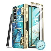 i-Blason Cosmo Screen Protector Cell Phone Case for Samsung Galaxy Z Fold 5, Ocean