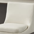 thumbnail image 7 of Newest 30" Swivel Bar Stools Set of 2, Cream White Linen Upholstery with High Back & Solid Wood Frame for Kitchen Island & Home Bar, 7 of 7