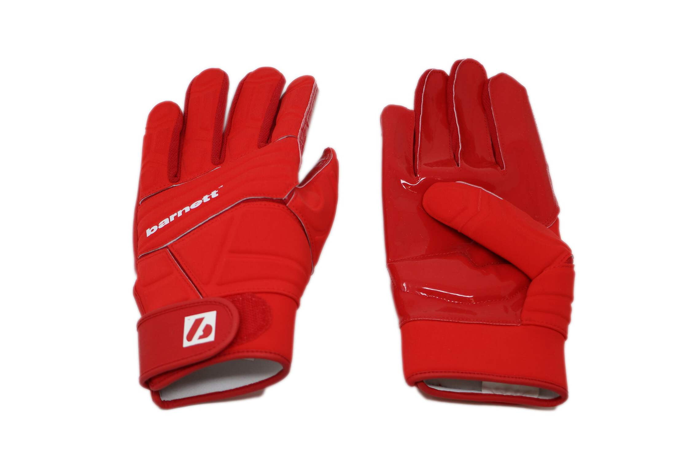 Barnett FLG-03 Red Professional Linemen Football Gloves, OL, DL, Size S