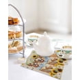 thumbnail image 4 of Sunflowers Dog Kitchen Dish Towels for Drying Dishes Set of 4, Spring Watercolor Floral Stars on Linen Waffle Weave Microfiber Hand Tea Bathroom Towels Quick Dry & Absorbent Towel 12x12, 4 of 7