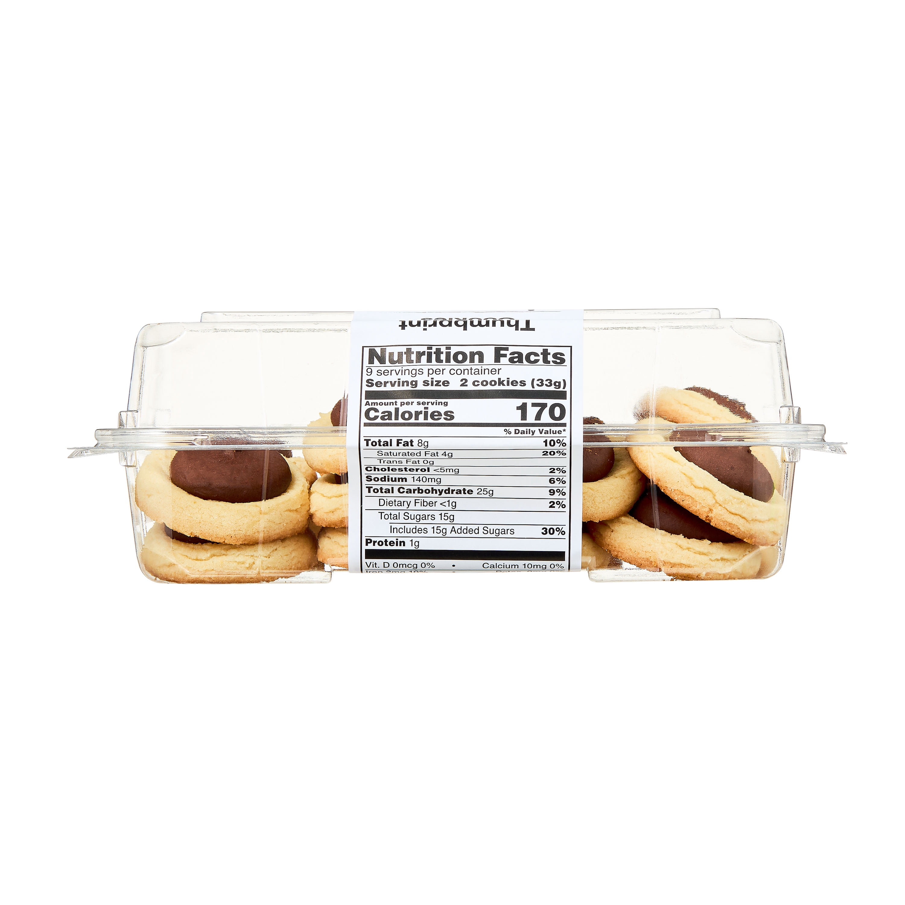 Freshness Guaranteed Thumbprint Cookies, 10.5 oz, 18 Count, Baked, Shelf Stable