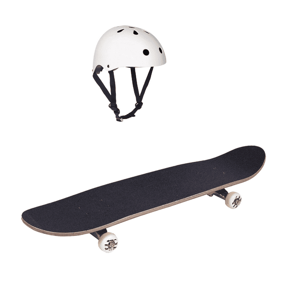 Set Infantil de Patineta Negra + Casco– Protección y Estilo para Niños