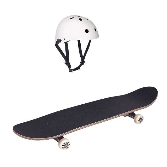Set Infantil de Patineta Negra + Casco– Protección y Estilo para Niños