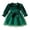 Dark Green, variant on Girls Sweater Long Sleeve Knit Dresses Long Sleeve Christmas Elf Dress with Bow Headband for Kids Red,2-3 Years
