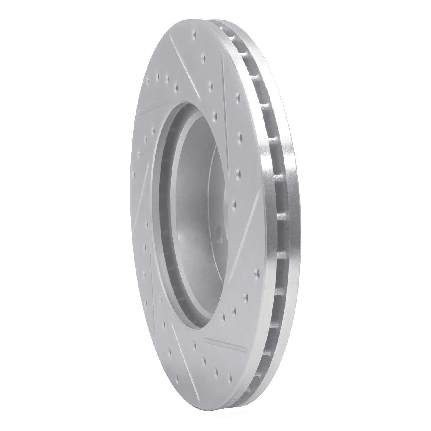 Dynamic Friction Company 631-74043L DFC Brake Rotor - Drilled And Slotted - Silver