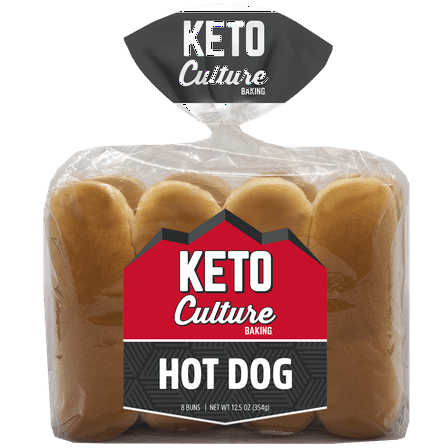 Keto Culture Hot Dog Buns, 12.5 oz, 8 Count
