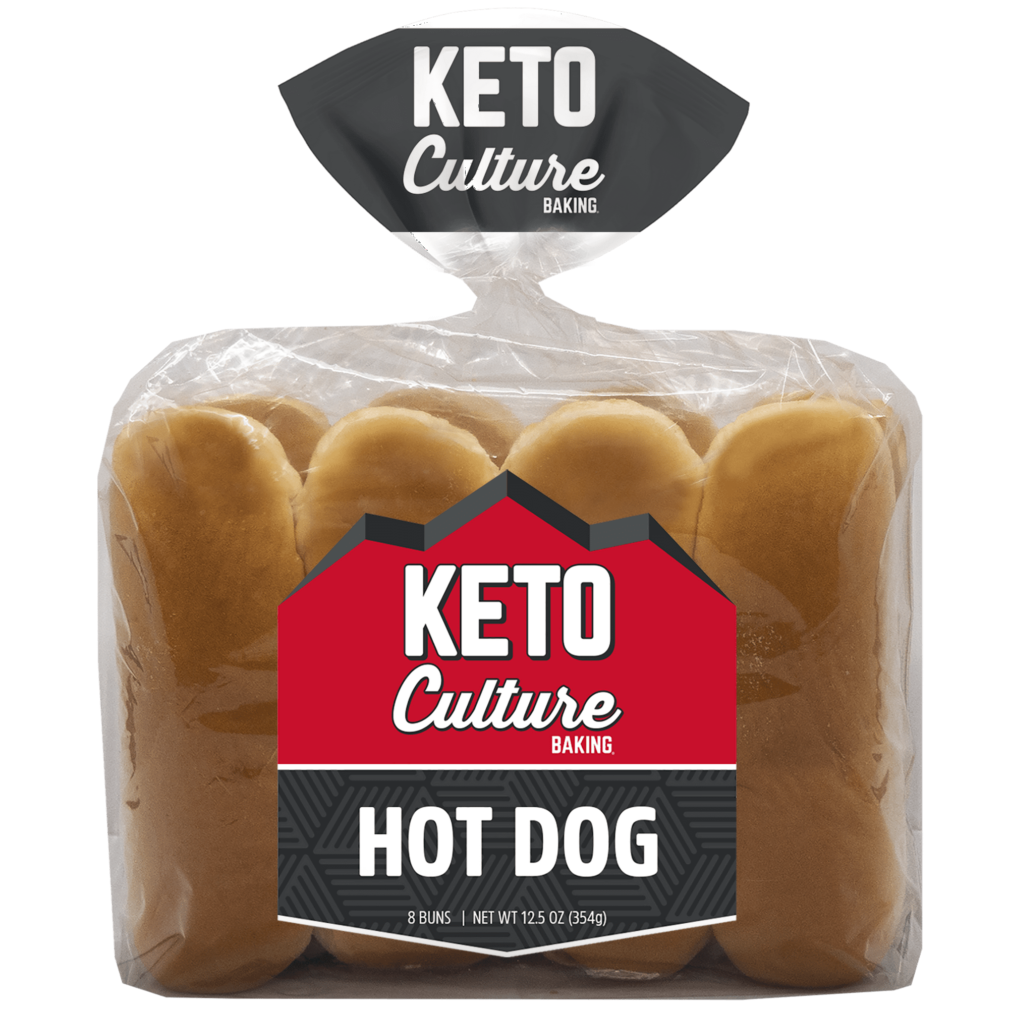 Keto Culture Baking Hot Dog Buns, Keto Friendly, 1 Net Carb, 12.5 oz, 8 Count