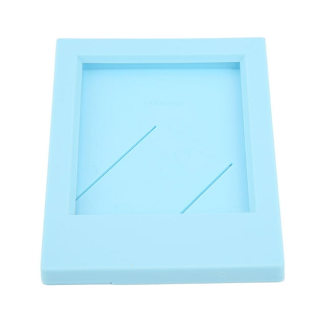 Cadre Photo, Support Cadre Photo Compact Classique Rectangulaire Réutilisable Remplaçable pour Photos 3 Pouces Bleu Ciel
