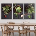 thumbnail image 3 of wall26 - 3 Piece Framed Canvas Wall Art - Mediterranean Herbs and Ingredients: Rosemary, Thyme, Sage, Salt, Oregano - Modern Home Art Stretched and Framed Ready to Hang - 16"x24"x3 WHITE, 3 of 5