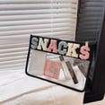 thumbnail image 3 of Bolsa de mano con letras a la moda cosmético transparente organizador de maquillaje de viaje de PVC Sywqhk Para Estrenar, 3 of 9