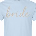 thumbnail image 4 of Inktastic Elegant Bride Script Minimalist Typography T-Shirt, 4 of 5