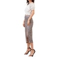 thumbnail image 3 of Lovito Casual Leopard Print Split Fork Skirt, 3 of 5