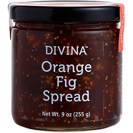 Divina Specialty Spread, Orange Fig, 9 oz. (Pack of 17)