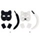 thumbnail image 5 of Máscara de Halloween Qarigey Therian Noble para fiesta disfraz blanco, 5 of 6