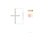 thumbnail image 6 of ANGARA Natural Floating Diamond Dotted Cross Pendant in 14K Yellow Gold for Women (Size-2.2mm| Color-H| Clarity-SI2) | April Birthstone, Anniversary, Jewelry Gift for Women | Natural Diamond Necklace, 6 of 10