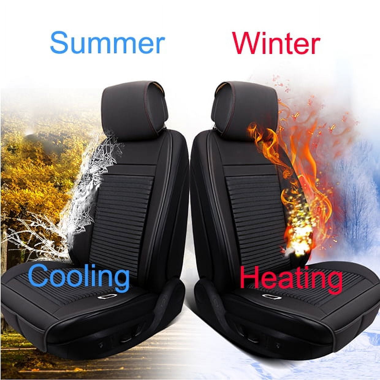 Massage 3 In1 Car Seat Cushion Cooling Warm Heated Chair Cover W