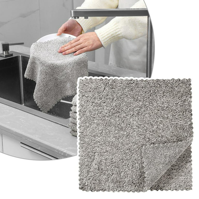 Bamboo Charcoal Washcloth, Kitchen Towel, For Kitchen Washcloth, Quick  Drying, Multi Surface Cleaning - Temu