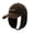 Black, variant on Winter Season Baseball Cap with Ear Flaps, Thermal Insulated Cold Weather Hat, Black Color, Unisex Adult Design for Maximum Warmth and Comfort