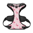 thumbnail image 5 of Picia Cute Flamingo with Heart No-Pull Dog Harness Reflective Front Clip Vest with Handle,Step-in Air Dog Harness,Adjustable 2 Metal Rings 4 Buckles,Easy to Put on & Take Off X-Large, 5 of 9
