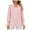 Pink, variant on YYDGH Womens Button Down Shirts Long Sleeve Casual Chiffon Blouses Loose Pleated Collared Work Office Tops Pink S